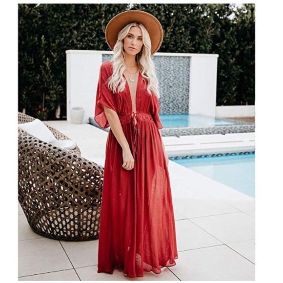 S. the Widow Dresses & Skirts - MASON Tie Front Maxi Dress